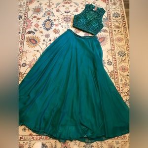Sherri Hill Prom dress, size 14, jade